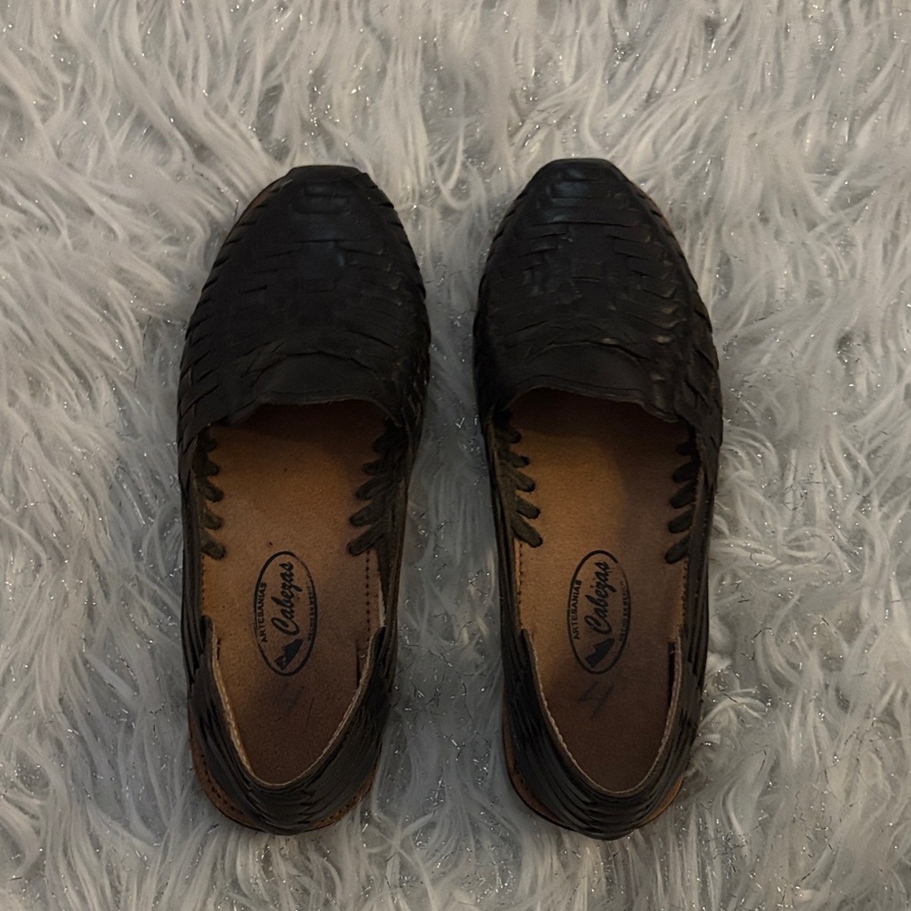 Cobian Black Woven Flats